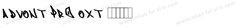 Advent Pro Ext字体转换